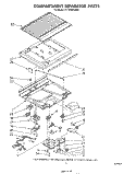COMPARTMENT SEPARATOR Diagram and Parts List for ET18XMXSW01  Whirlpool Refrigerator