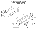 CONTROL PANEL Diagram and Parts List for KAWE470BAL0  KitchenAid Washer