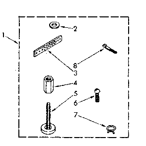Miscellaneous Diagram and Parts List for LA9800XSN1  Whirlpool Washer
