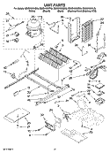 UNIT PARTS Diagram and Parts List for GS6SHEXNB05  Whirlpool Refrigerator