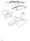 CONTROL PARTS, PARTS NOT ILLUSTRATED Diagram and Parts List for KSRA22FKWH01  KitchenAid Refrigerator