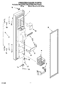 FREEZER DOOR PARTS Diagram and Parts List for ES5LHAXSQ01  Whirlpool Refrigerator
