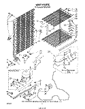 UNIT Diagram and Parts List for EV150FXSW00  Whirlpool Freezer