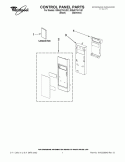 CONTROL PANEL PARTS Diagram and Parts List for GMH3174XVS1  Whirlpool Microwave