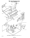 TOP AND CONSOLE , MISCELLANEOUS Diagram and Parts List for LG5701XMW2  Whirlpool Dryer
