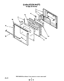 Part Location Diagram of 3181348 Whirlpool Shield, Door