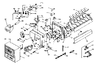 Ice Maker Parts Diagram and Parts List for 106W15MIM  Kenmore Refrigerator