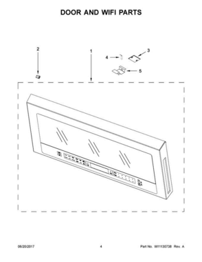 Part Location Diagram of W11095741 Whirlpool COVER-PLT