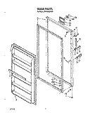 DOOR , LIT/OPTIONAL Diagram and Parts List for EV190NXSW01  Whirlpool Freezer