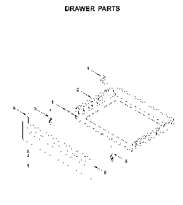 Drawer parts Diagram and Parts List for YWFC150M0JB0  Whirlpool Range