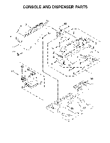 Console and dispenser parts Diagram and Parts List for 11029133412  Kenmore Washer