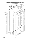 CABINET TRIMS AND BREAKER TRIM Diagram and Parts List for KSSS48DAX01  KitchenAid Refrigerator