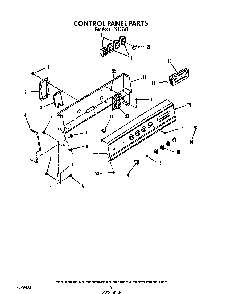 Control Panel Diagram and Parts List for F9757*1  Roper Range
