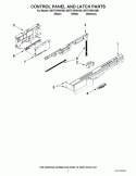 Part Location Diagram of WPW10380063 Whirlpool Control Panel - Black