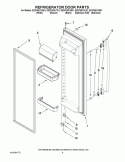 REFRIGERATOR DOOR PARTS Diagram and Parts List for ED2FHEXVB01  Whirlpool Refrigerator