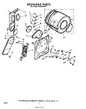 SECTION Diagram and Parts List for LHE5800W1  Whirlpool Dryer