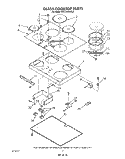 SECTION Diagram and Parts List for KECT365XWH0  KitchenAid Cooktop