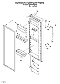 REFRIGERATOR DOOR PARTS Diagram and Parts List for KSRA25KNSS00  KitchenAid Refrigerator