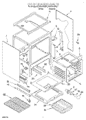 Part Location Diagram of 9752652GM Whirlpool Oven Liner