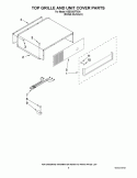 TOP GRILLE AND UNIT COVER PARTS Diagram and Parts List for KSSO42FTX04  KitchenAid Refrigerator