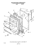 REFRIGERATOR DOOR, NOT ILLUSTRATED, Diagram and Parts List for 6ET18GKXWW00  Whirlpool Refrigerator