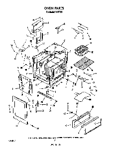 Oven Diagram and Parts List for N9157*0  Roper Range