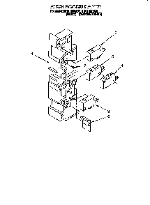 Latch Board Diagram and Parts List for 4361  Whirlpool Microwave