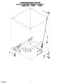 SUSPENSION PARTS Diagram and Parts List for GVW9959KL3  Whirlpool Washer