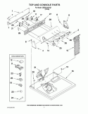 TOP AND CONSOLE PARTS Diagram and Parts List for CEDS1043VQ1  Crosley Dryer