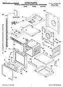 OVEN PARTS Diagram and Parts List for KEBC276KBL03  KitchenAid Wall Oven