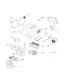 Part Location Diagram of W11708328 Whirlpool MAGNETRON