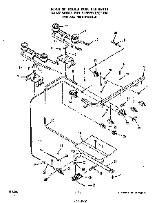 Burner Diagram and Parts List for 1835*1A  Roper Range