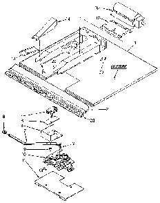 Latch And Vent Diagram and Parts List for KEBI171WH0  KitchenAid Wall Oven