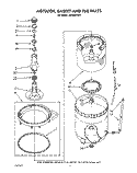 AGITATOR, BASKET AND TUB Diagram and Parts List for LA9320XTW1  Whirlpool Washer