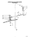 UPPER WASH AND RINSE Diagram and Parts List for KUDM220T6  KitchenAid Dishwasher