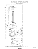 BRAKE AND DRIVE TUBE Diagram and Parts List for GLA5580XSM2  Whirlpool Washer