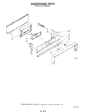 BACKGUARD Diagram and Parts List for SF314PSRW1  Whirlpool Range