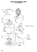 BASE AND PEDESTAL UNIT, OPTIONAL PARTS Diagram and Parts List for 9KSM150PSOB0  KitchenAid Mixer