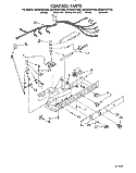 CONTROL Diagram and Parts List for ED25DWXTF00  Whirlpool Refrigerator