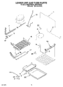 LOWER UNIT AND TUBE PARTS Diagram and Parts List for KBRV36FPM02  KitchenAid Refrigerator