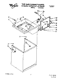 TOP AND CABINET, LIT/OPTIONAL Diagram and Parts List for LSS7233AN0  Whirlpool Washer