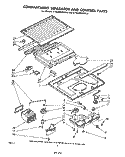COMPARTMENT SEPARATOR AND CONTROL Diagram and Parts List for ET14JMXMWR0  Whirlpool Refrigerator