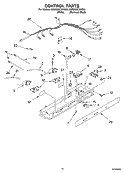 CONTROL Diagram and Parts List for 6GD25DCXHS03  Whirlpool Refrigerator