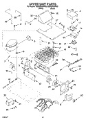 UPPER UNIT PARTS Diagram and Parts List for KSSO36QMB00  KitchenAid Refrigerator
