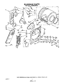 SECTION Diagram and Parts List for LE5800XMW1  Whirlpool Dryer