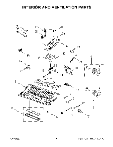 Interior And Ventilation Parts Diagram and Parts List for YKMHC319LBS00  KitchenAid Microwave