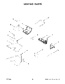 Venting Parts Diagram and Parts List for KFGC500JIB05  KitchenAid Range
