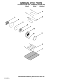 INTERNAL OVEN PARTS Diagram and Parts List for GGE390LXQ02  Whirlpool Range