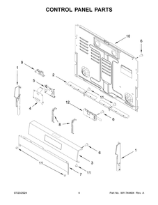 Part Location Diagram of W11747326 Whirlpool SHIELD-HT