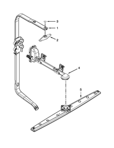 Upper Wash And Rinse Parts Diagram and Parts List for 7WDF530PAYM6  Whirlpool Dishwasher